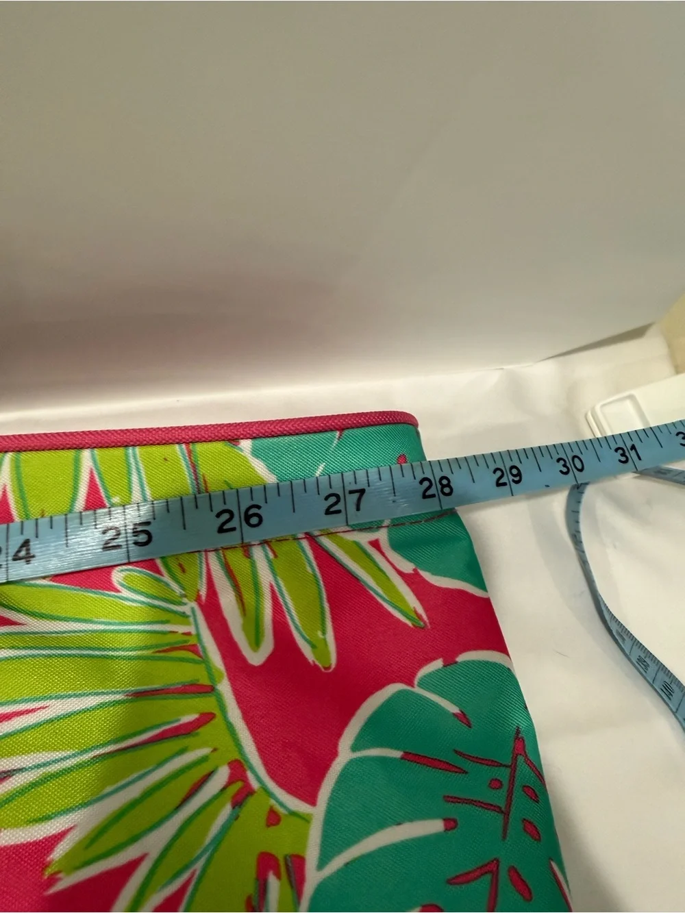 Pink Tropical Leaf Tote Bag